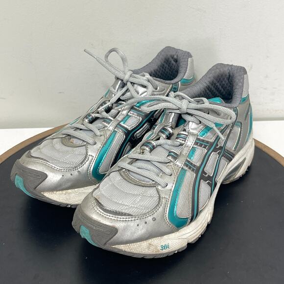 Asics Gel-150 TR‎ Women Size 8.5 Running Shoes Gray Teal Athletic Sneakers Y2K - Picture 4 of 11